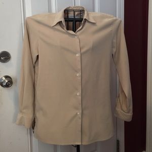 Liz Claiborne soft long sleeve tan shirt medium